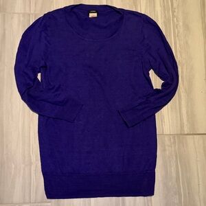J. Crew Women’s Crewneck Sweater — Royal Purple